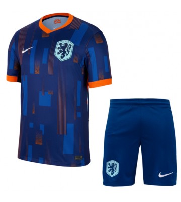 Netherlands Replica Away Stadium Kit for Kids Euro 2024 Short Sleeve (+ pants)